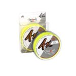 Discover the Mikado Nihonto Fine Braid 0.14mm/9.7kg/150m in Fluo Yellow—crafted for anglers who demand top performance.